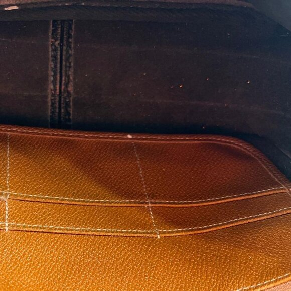 Dooney & Bourke Black Brown All Weather Leather Equestrian Shoulder Bag - Picture 6 of 16